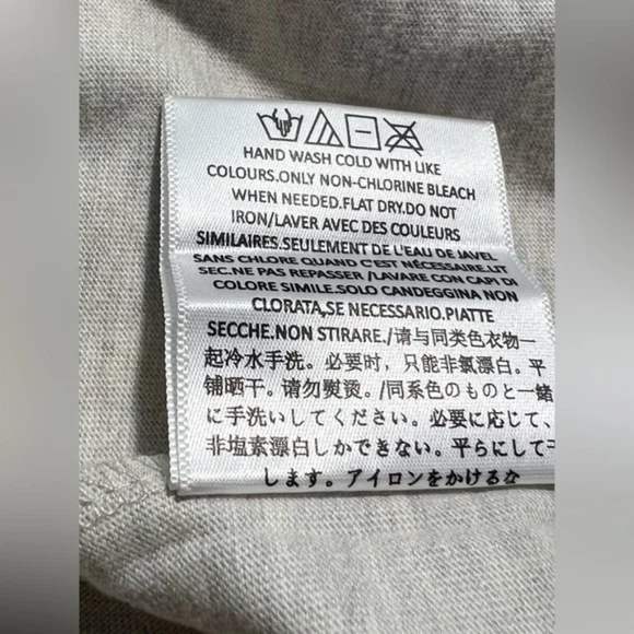 New Essentials Fear of God light oatmeal light gray short sleeve Men XL - Picture 6 of 6